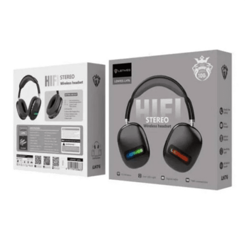 هدفون بی سیم لنیز LH76 بسته بندی